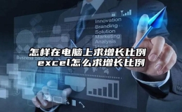 怎样在电脑上求增长比例 excel怎么求增长比例