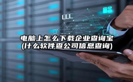 电脑上怎么下载企业查询宝(什么软件查公司信息查询)