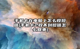 手机卡在电脑上怎么收短信(手机卡2收不到短信怎么回事)