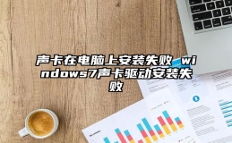 声卡在电脑上安装失败 windows7声卡驱动安装失败