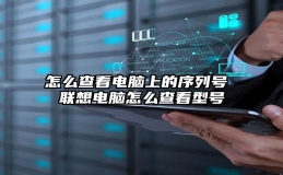 怎么查看电脑上的序列号 联想电脑怎么查看型号