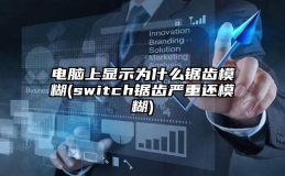 电脑上显示为什么锯齿模糊(switch锯齿严重还模糊)