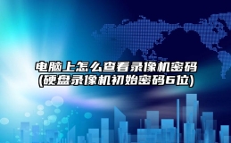 电脑上怎么查看录像机密码(硬盘录像机初始密码6位)