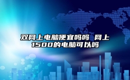 双网上电脑便宜吗吗 网上1500的电脑可以吗