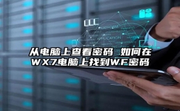 从电脑上查看密码 如何在WX7电脑上找到WF密码