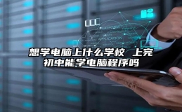 想学电脑上什么学校 上完初中能学电脑程序吗