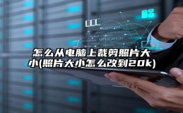 怎么从电脑上裁剪照片大小(照片大小怎么改到20k)